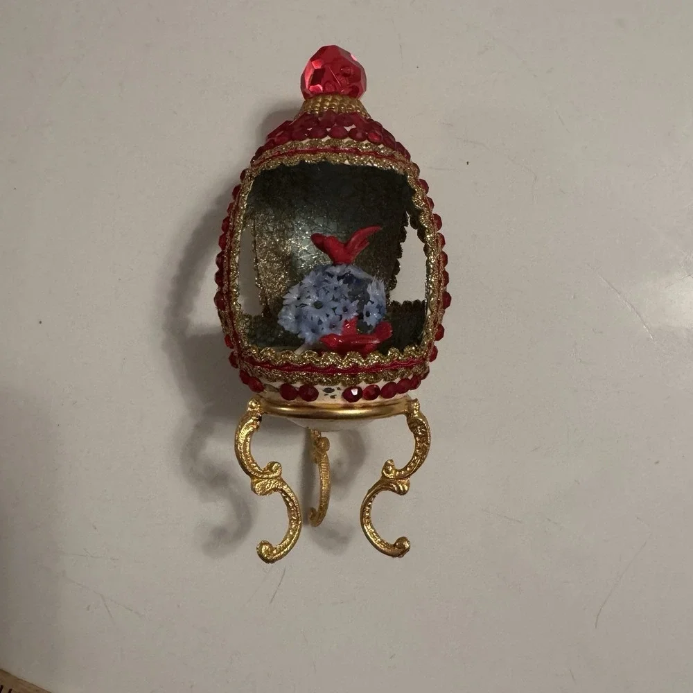 Handmade Real Egg Diorama Standing‎ Christmas Ornament 6
